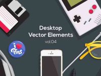 001-desktopk-essential-basic-flat-elements-vector-objects-vol4