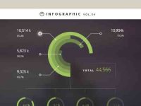 001-infographic-graphs-statistics-vector-flat-vol-4