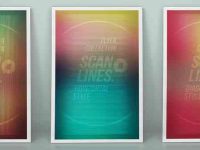 001-led-scanlines-monitor-flyer-poster-print-collection-psd
