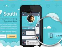 001-south-app-landing-theme-template-colorful-sky-clouds-phone-web-psd_1