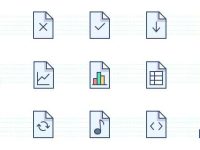 002-Books-text-color-stroke-flat-icons-icon-pack-set-vector_2