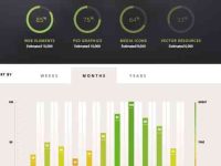002-infographic-graphs-statistics-vector-flat-vol-4