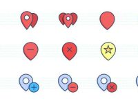 002-maps-location-world-navigation-color-stroke-flat-icons-icon-pack-set-vector_2
