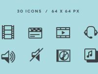 002-media-icon-set-pack-vector-psd-vol-6