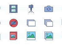002-photography-audio-video-color-stroke-flat-icons-icon-pack-set-vector_2
