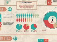 002-retro-Infographic-vector-graph-pie-bar-chart-elements-stadistic-vol-1