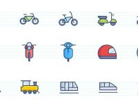 002-transportation-travel-color-stroke-flat-icons-icon-pack-set-vector_2