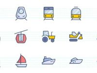 003-transportation-travel-color-stroke-flat-icons-icon-pack-set-vector_3