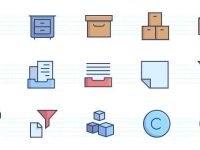 004-Books-text-color-stroke-flat-icons-icon-pack-set-vector_4