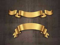004-golden-banner-ribbon-vector-set