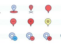 004-maps-location-world-navigation-color-stroke-flat-icons-icon-pack-set-vector_4