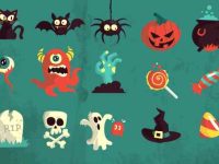 005-happy-halloween-terror-elements-vector-flat-scary-hollydays