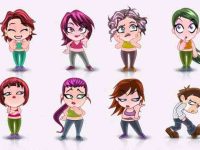 005-vector-manga-avatar-faces