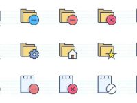006-Books-text-color-stroke-flat-icons-icon-pack-set-vector_6