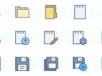 007-Books-text-color-stroke-flat-icons-icon-pack-set-vector_7