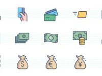 008-finance-commerce-pay-shop-statistics-color-stroke-flat-icons-icon-pack-set-vector_8