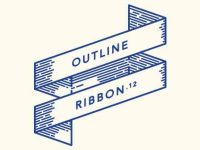 009-ribbon-line-outline-retro-set-bundle-label-vector-free-resource-graphic